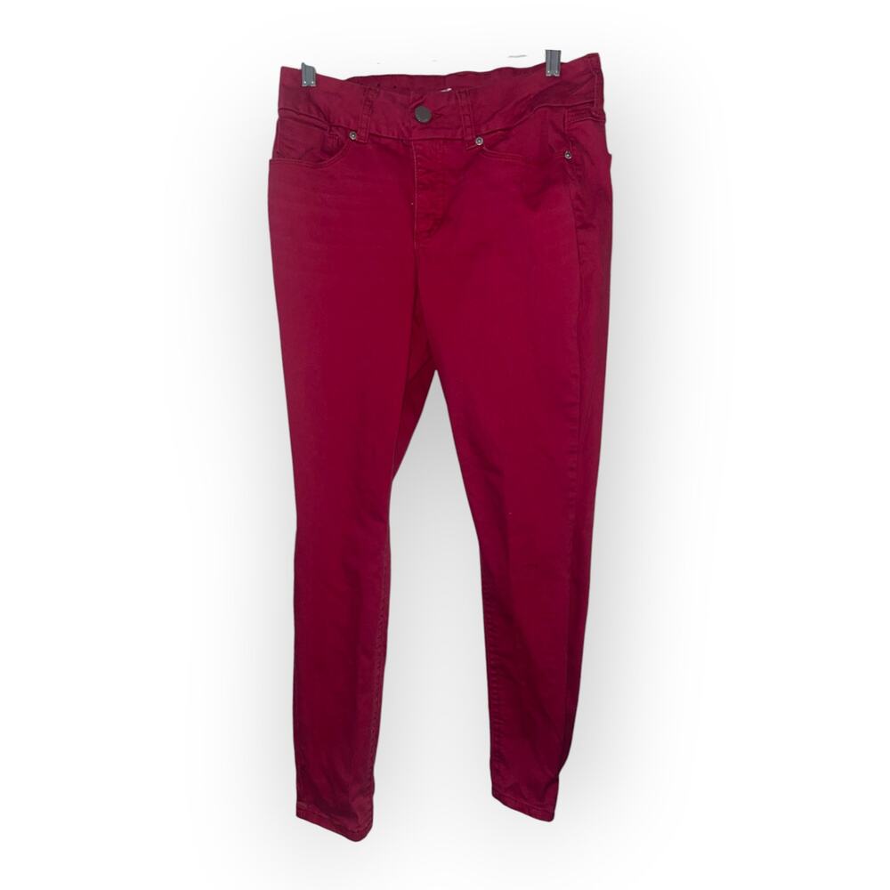 7 For All Mankind Tummyless Jeans | Women’s size 12 | Red | EUC